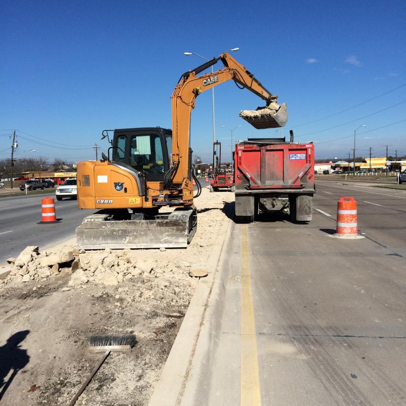 Excavation for Median at State Hwy 12